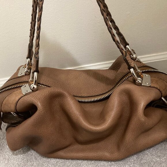 Gucci Medium Leather Bamboo Bar Tote EUC *Authenticated* - Picture 1 of 16